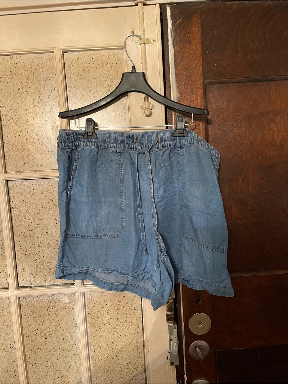 Torrid Light Blue Drawstring Denim Shorts - Size 2